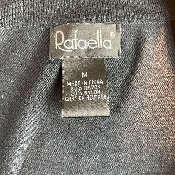 NWT Rafaella Black Cowl Neck Style Top Size M - Picture 8 of 8